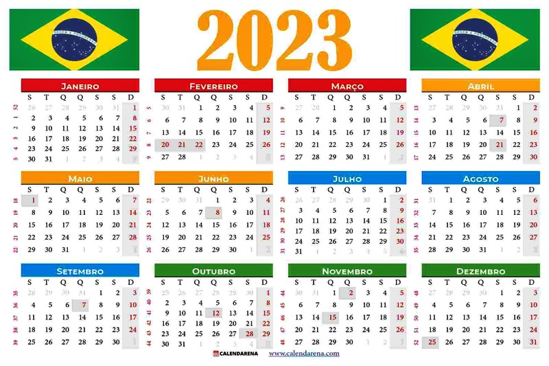 Em 2023 teremos vários feriados que caem em dias de semana, confira!
